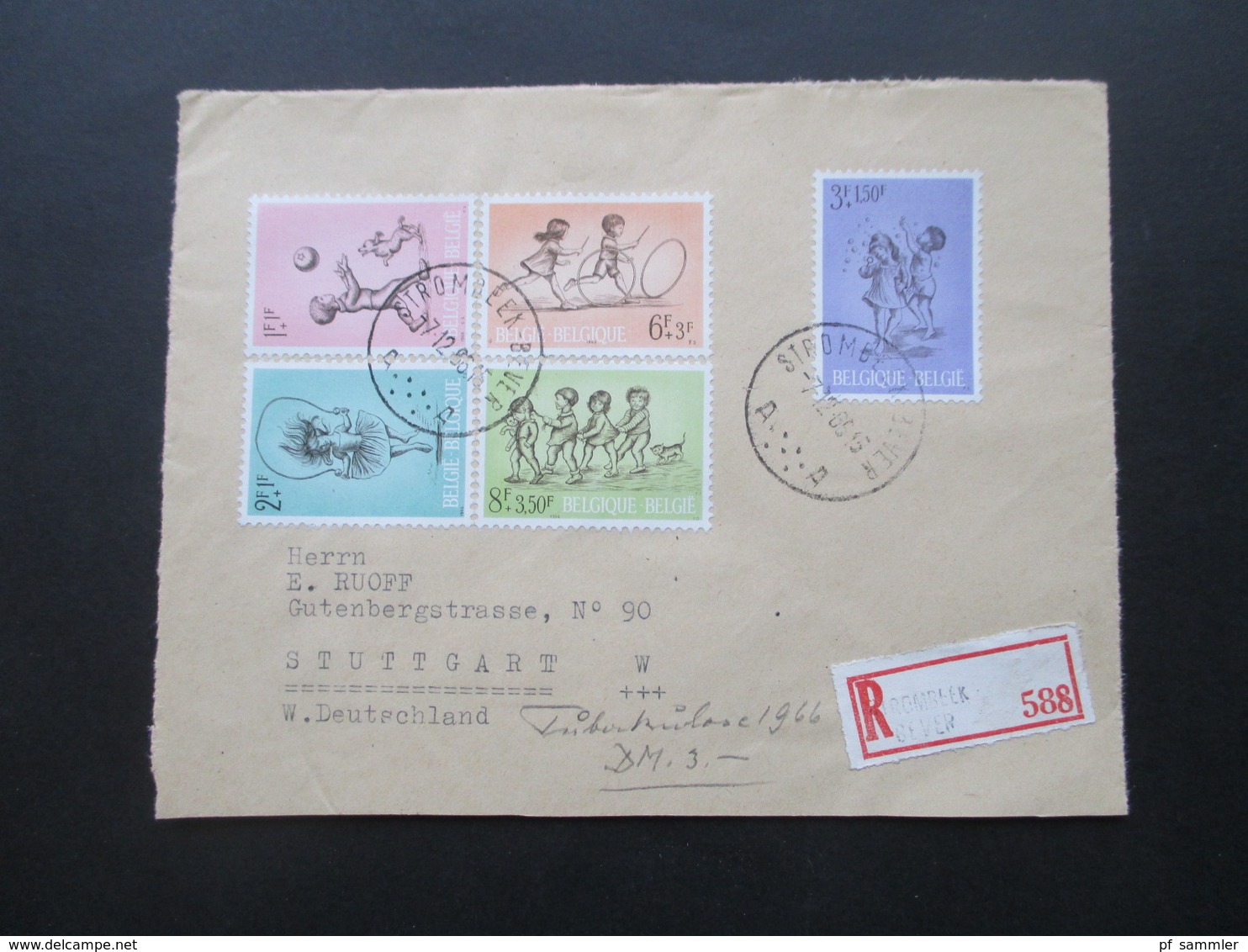 Belgien Belege 1958 - 1976 Einschreiben / Sondermarken teilweise Randstücke insgesamt 95 Stück schöner Stöberposten