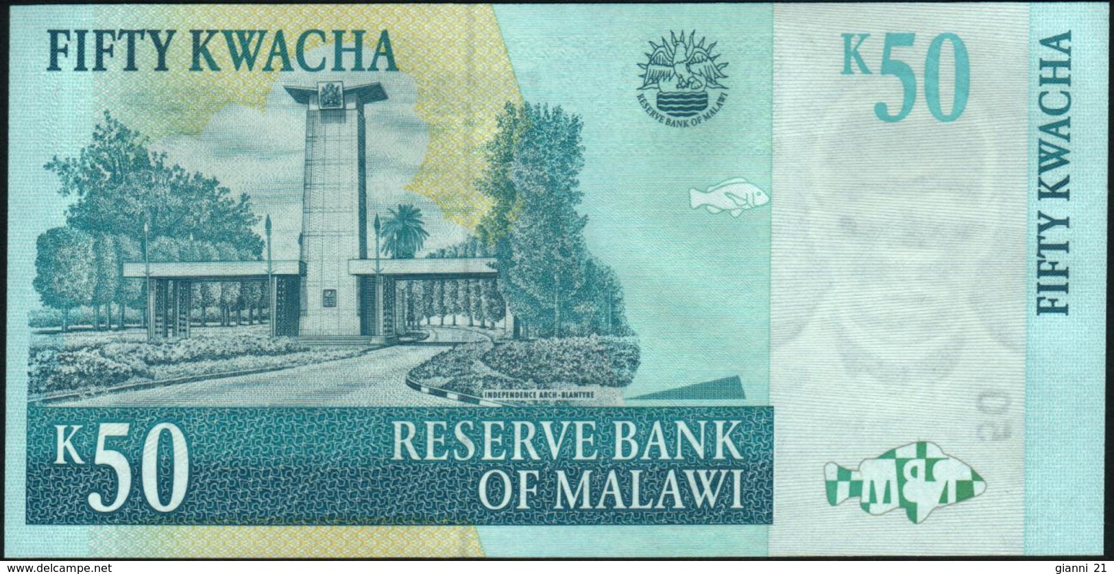 MALAWI - 50 Kwacha 31.10.2005 UNC P.53 A - Malawi