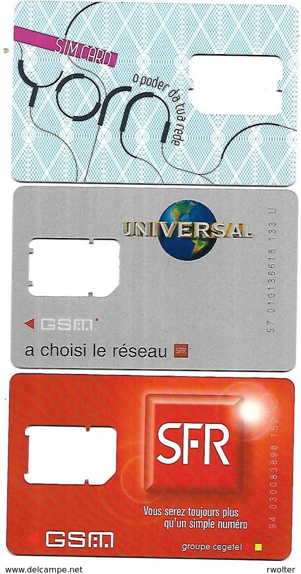 @+ Lot De 3 Cartes GSM - SIM - France Et Portugal (sans Puce) - Nachladekarten (Handy/SIM)