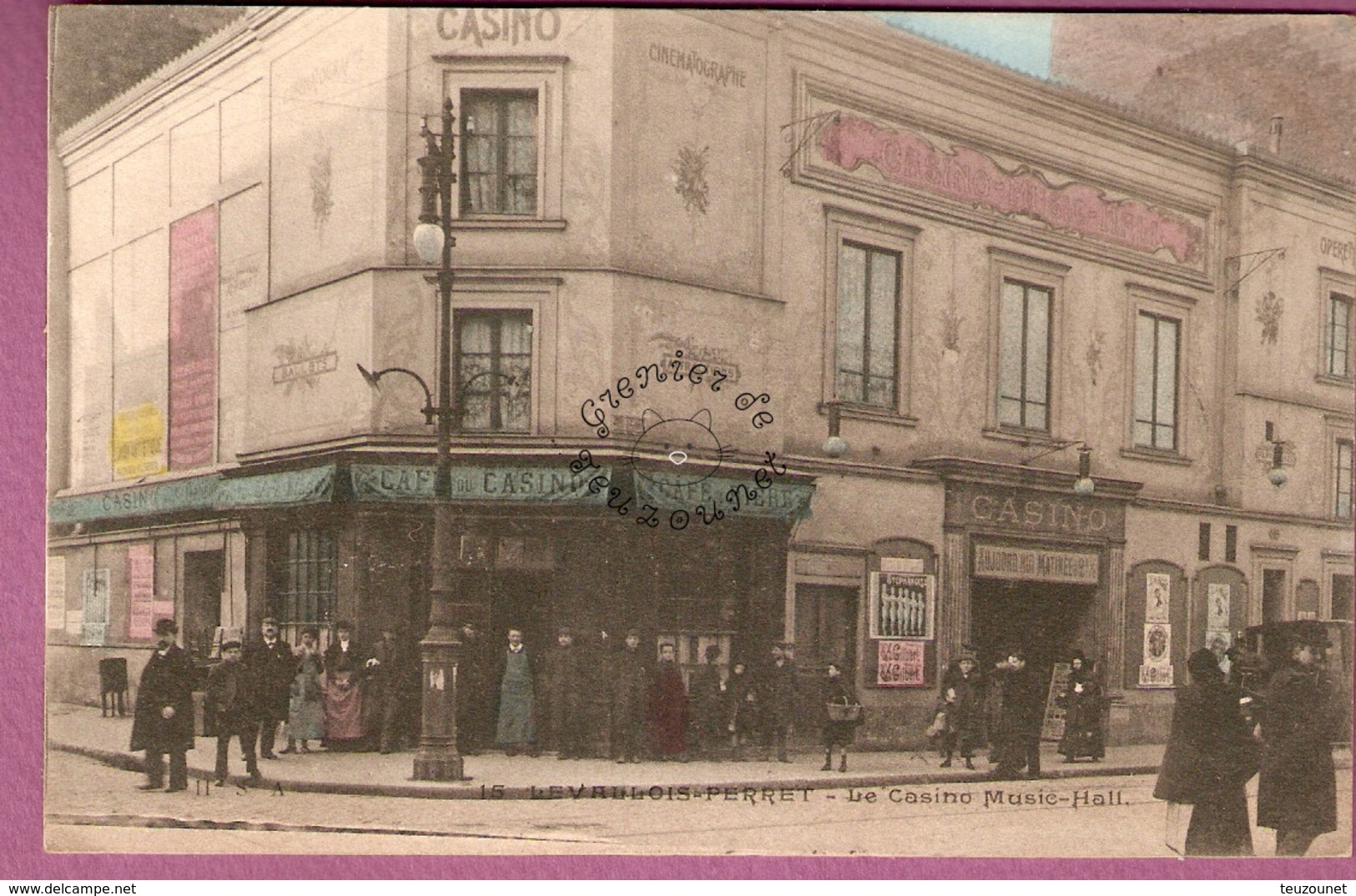 Cpa Levallois Perret Le Casino Music Hall - Colorisée - Levallois Perret