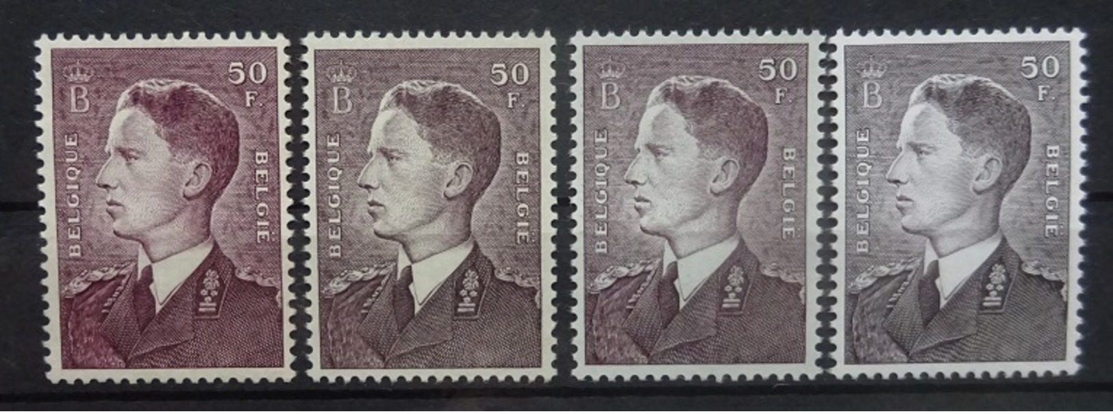 BELGIE 1952  Boudewijn   Nr. 879 - 879 A / 879 AP3  - 879 AP 5     Postfris **     CW  144,50 - Neufs