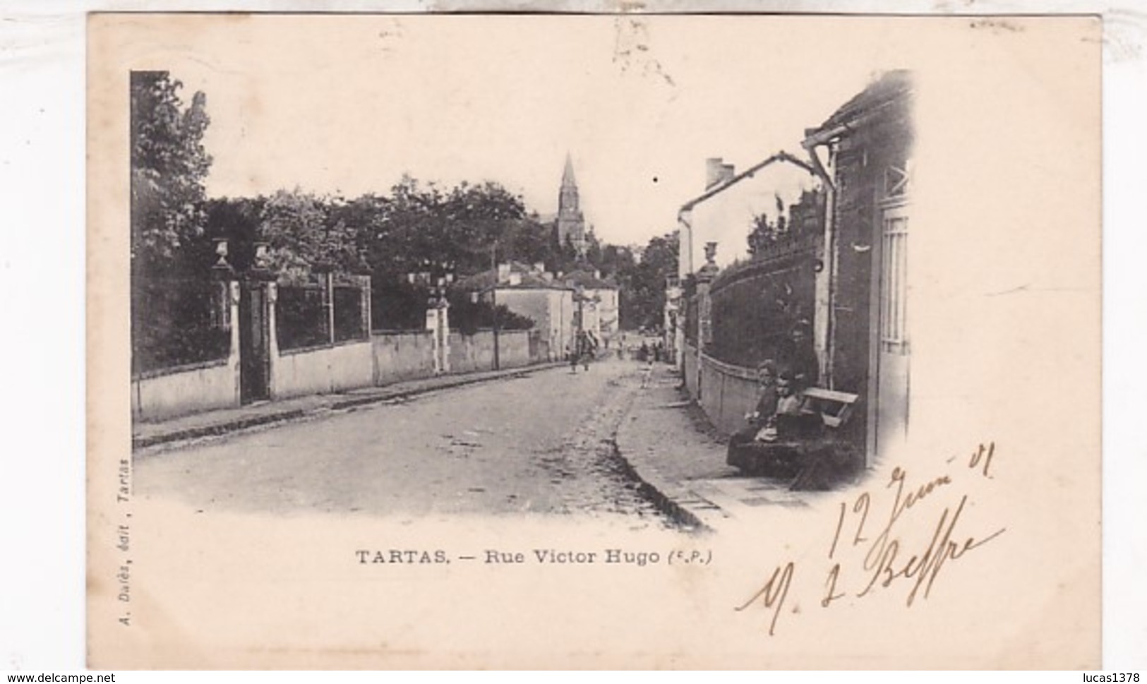 40 / TARTAS / RUE VICTOR HUGO / PRECURSEUR 1901 - Tartas