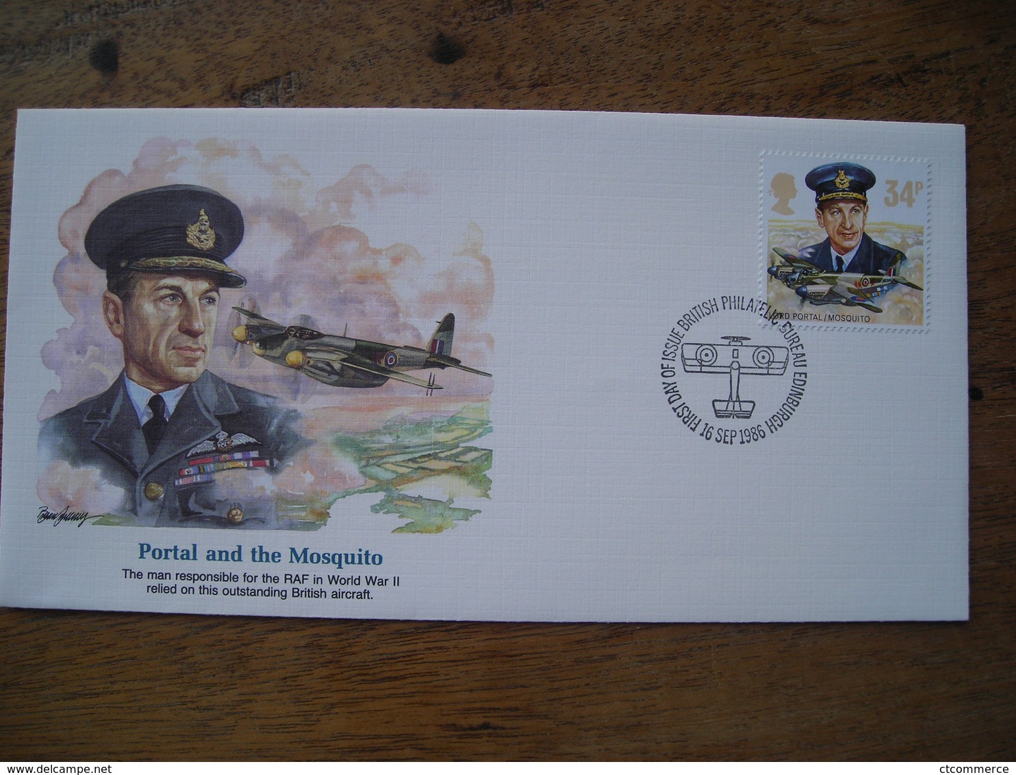 1986 FDC The Portal And The Mosquito Avion (moustique) - 1981-1990 Decimal Issues