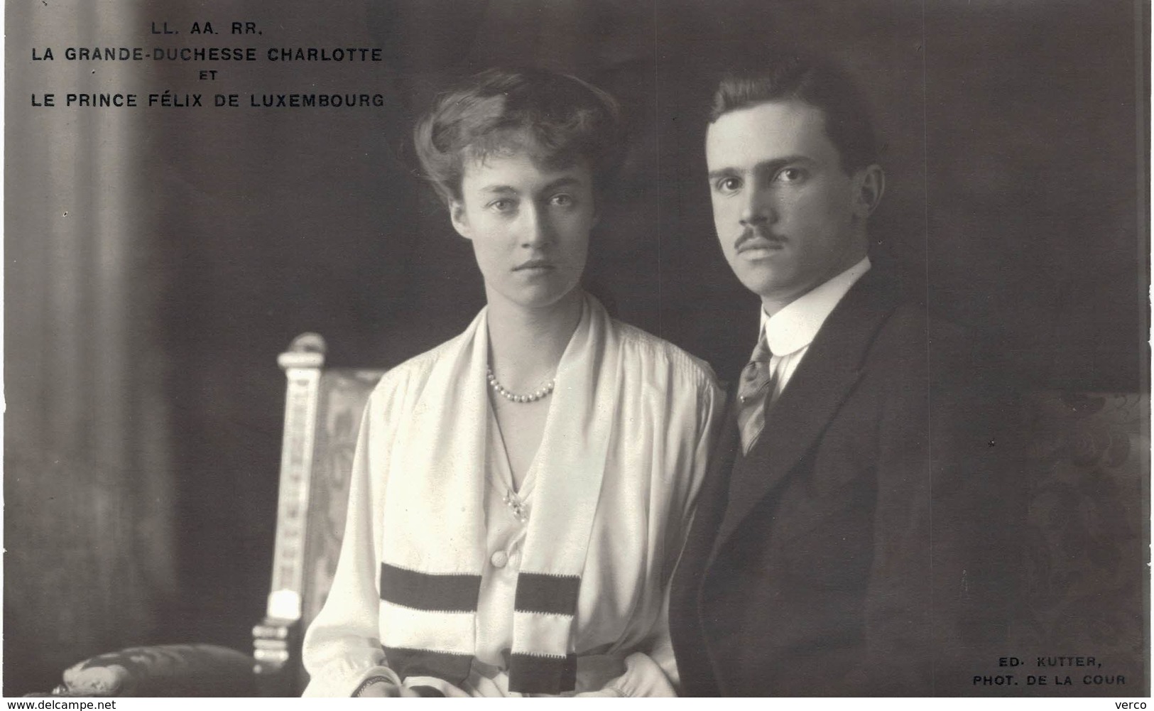 Carte POSTALE  Ancienne De LUXEMBOURG - La Grande DUCHESSE CHARLOTTE & Le Prince FELIX - Famille Grand-Ducale