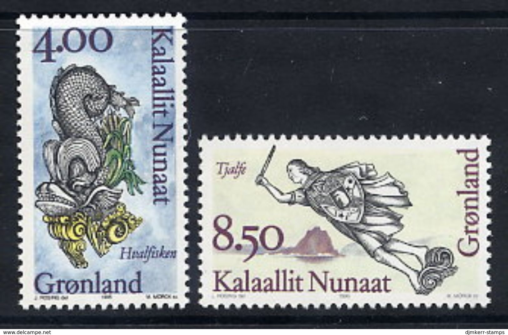 GREENLAND 1995 Ships' Figureheads II MNH / **.  Michel 277-78 - Ungebraucht