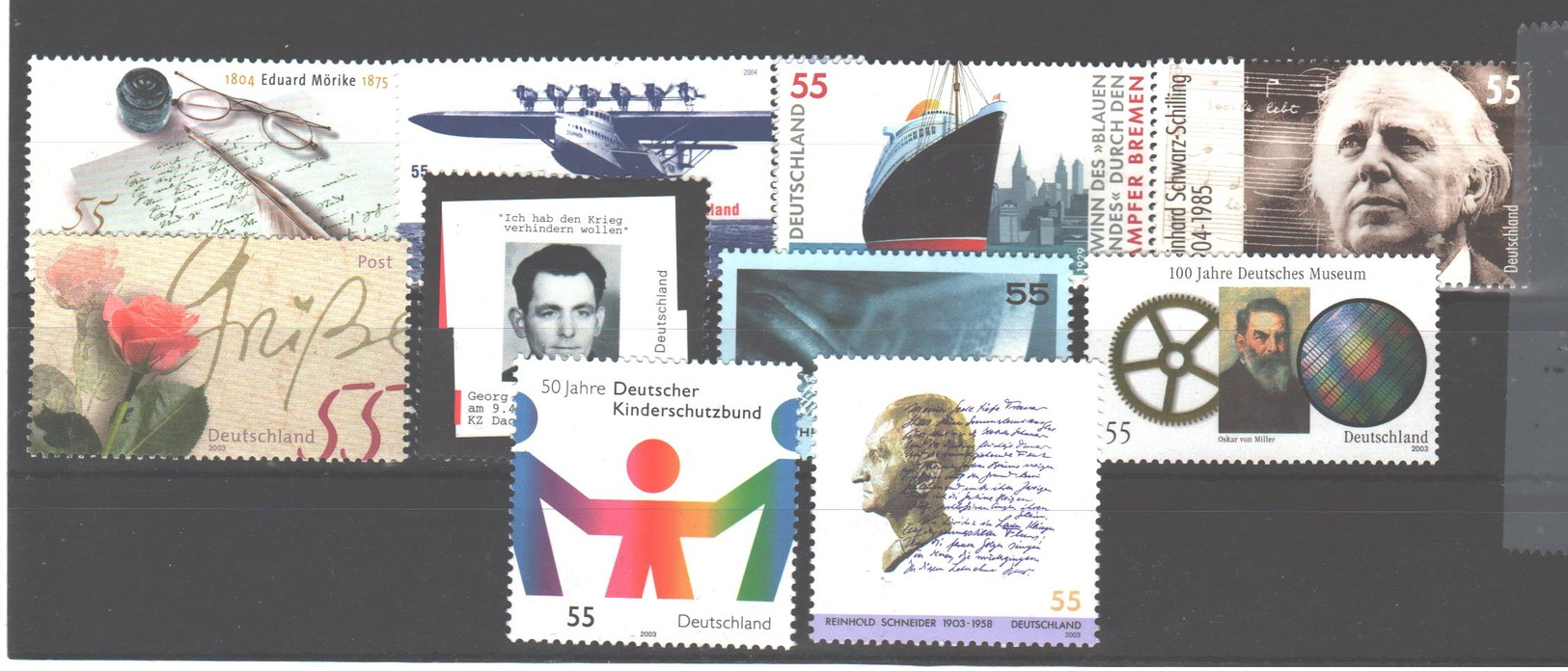 Germany MNH  10 Stamps X 0.55 - Ongebruikt