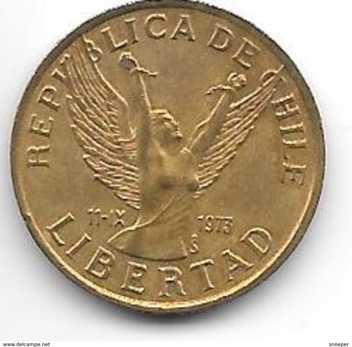 *chile  5 Pesos   1981  Km 217.1 Bu - Chili