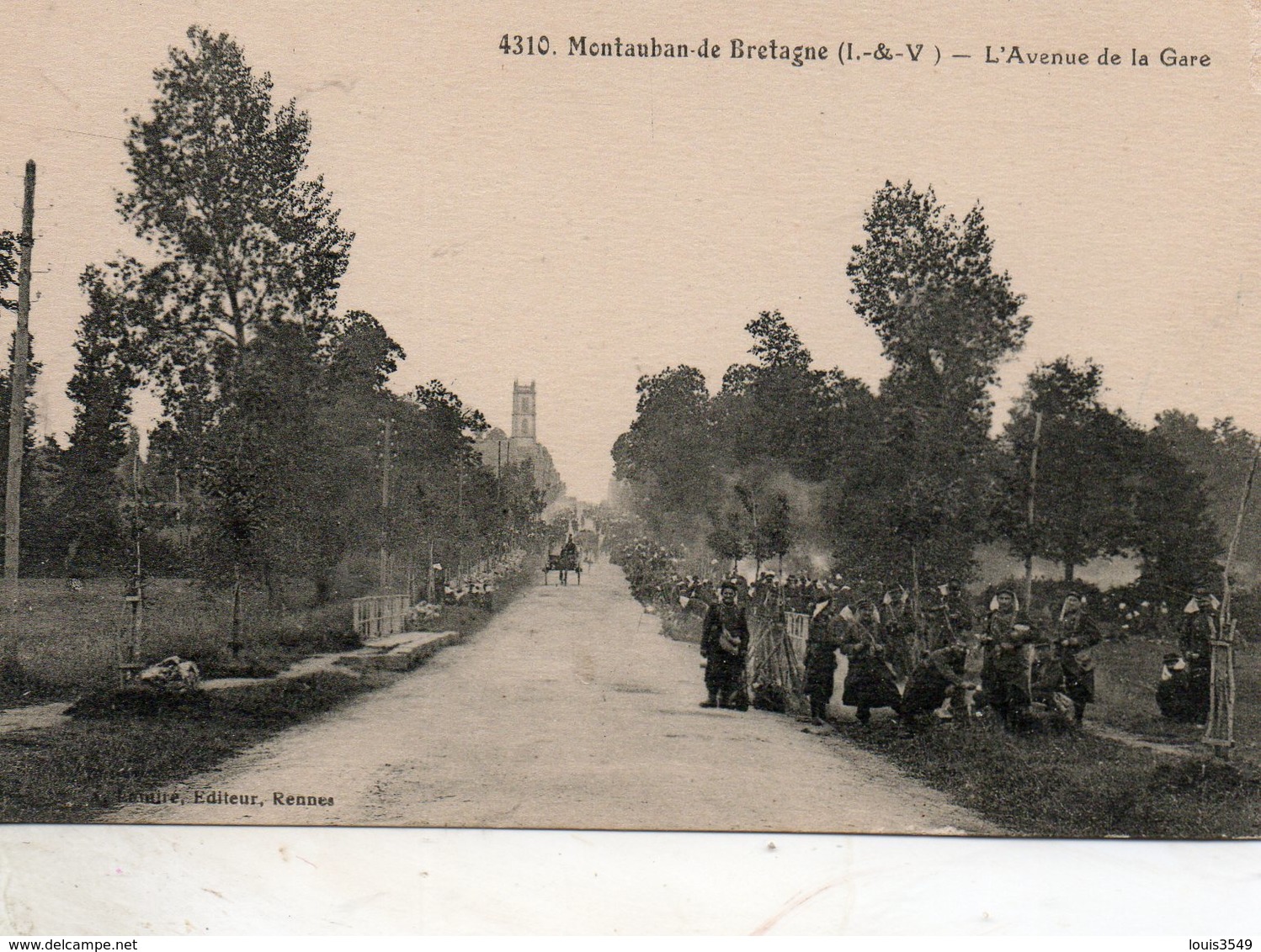 Montauban  De  Bretagne -   L' Avenue  De  La  Gare. - Sonstige & Ohne Zuordnung