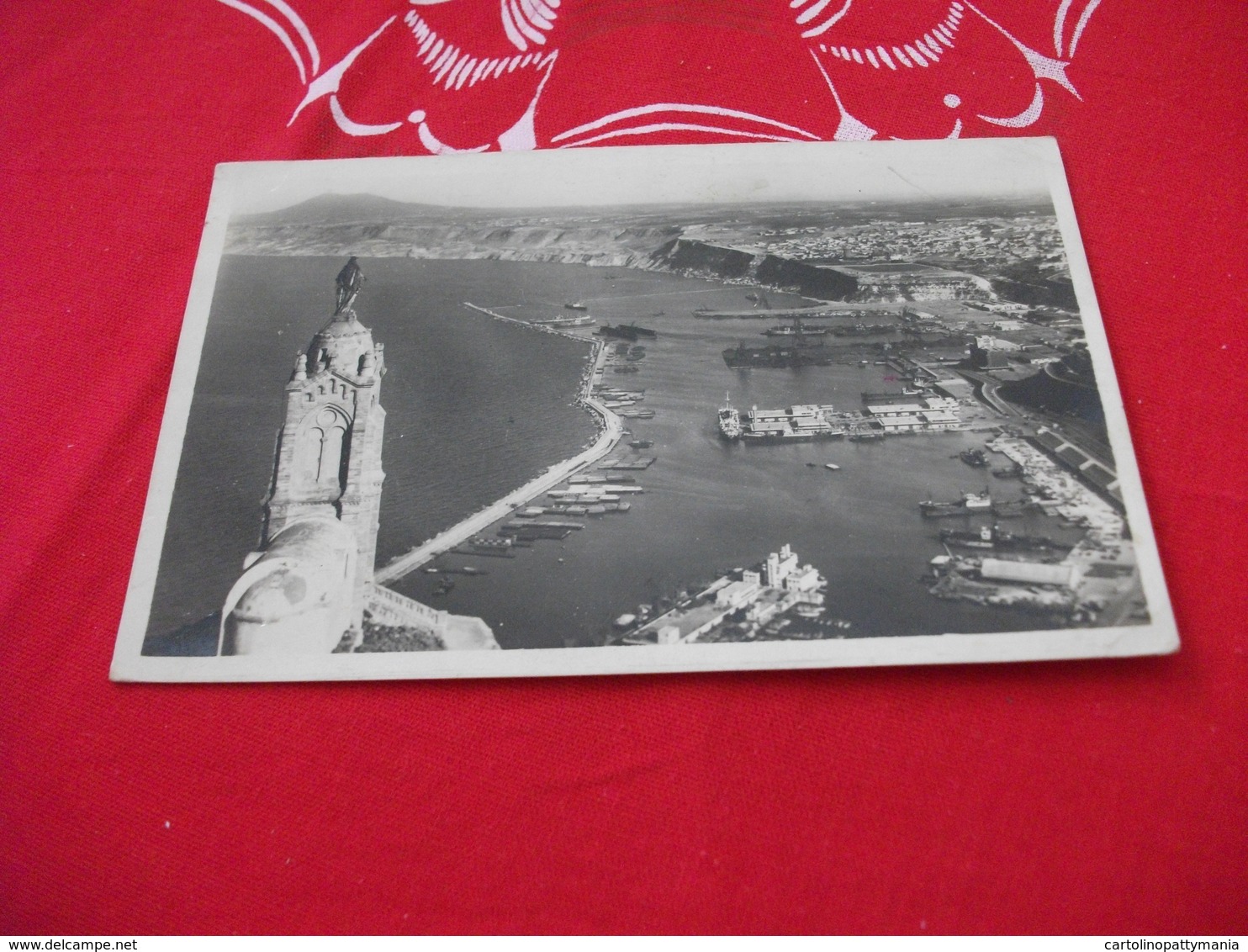 STORIA POSTALE FRANCOBOLLO ALGERIA POSTA AEREA  ORAN SANTA CRUZ PORTO NAVE SHIP - Oran