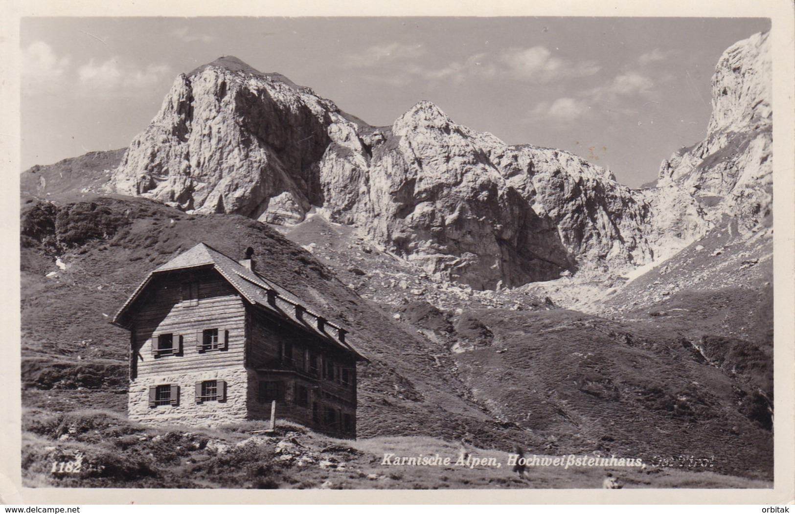 Hochweissteinhütte (Hochweissteinhaus) * Berghütte, Gebirge, Karnische Alpen, Tirol * Österreich * AK2154 - Lesachtal