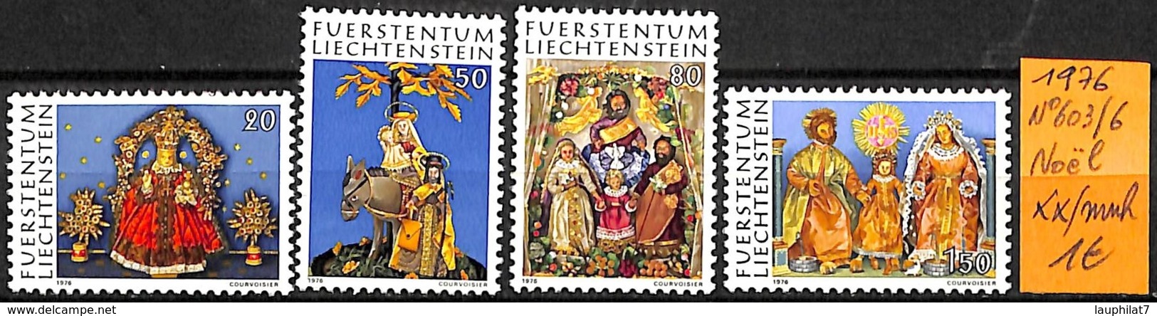 [832724]TB//**/Mnh-Liechtenstein 1976 - N° 603/06,  Fêtes, Religions & Croyances, Noël - Neufs