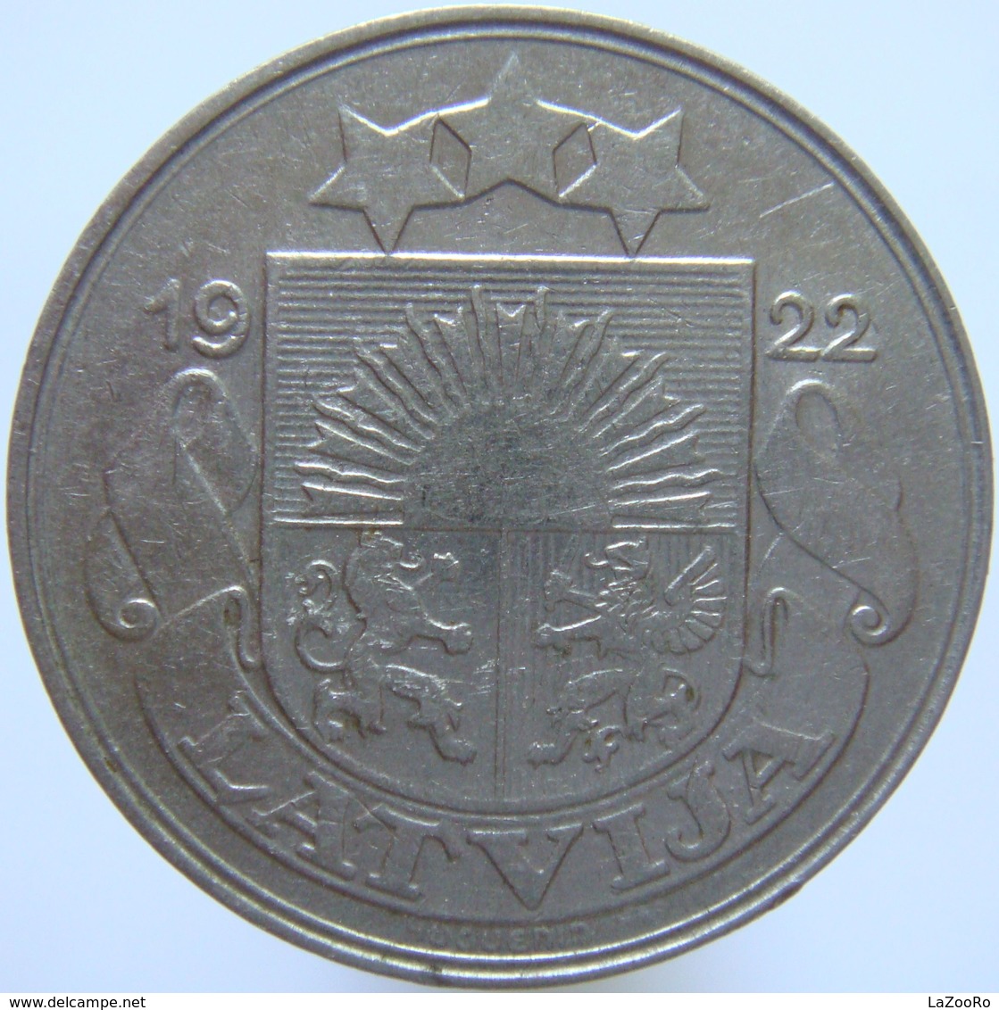 LaZooRo: Latvia 50 Santimu 1922 XF - Latvia