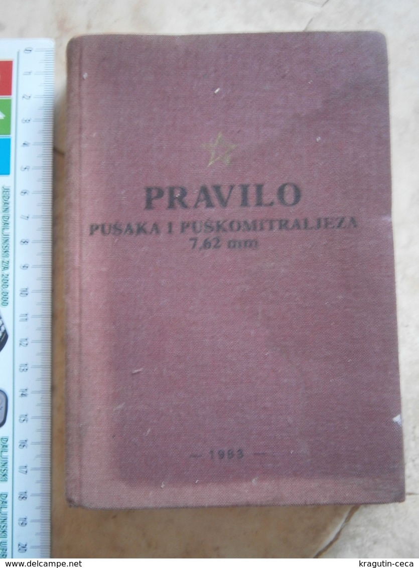 1983 RIFLE 7,62 Mm M70 M70A M72 SUB-MACHINE GUN Yugoslavia Army Manual Book Maschinengewehr Jugoslawische Armee Handbuch - Altri & Non Classificati