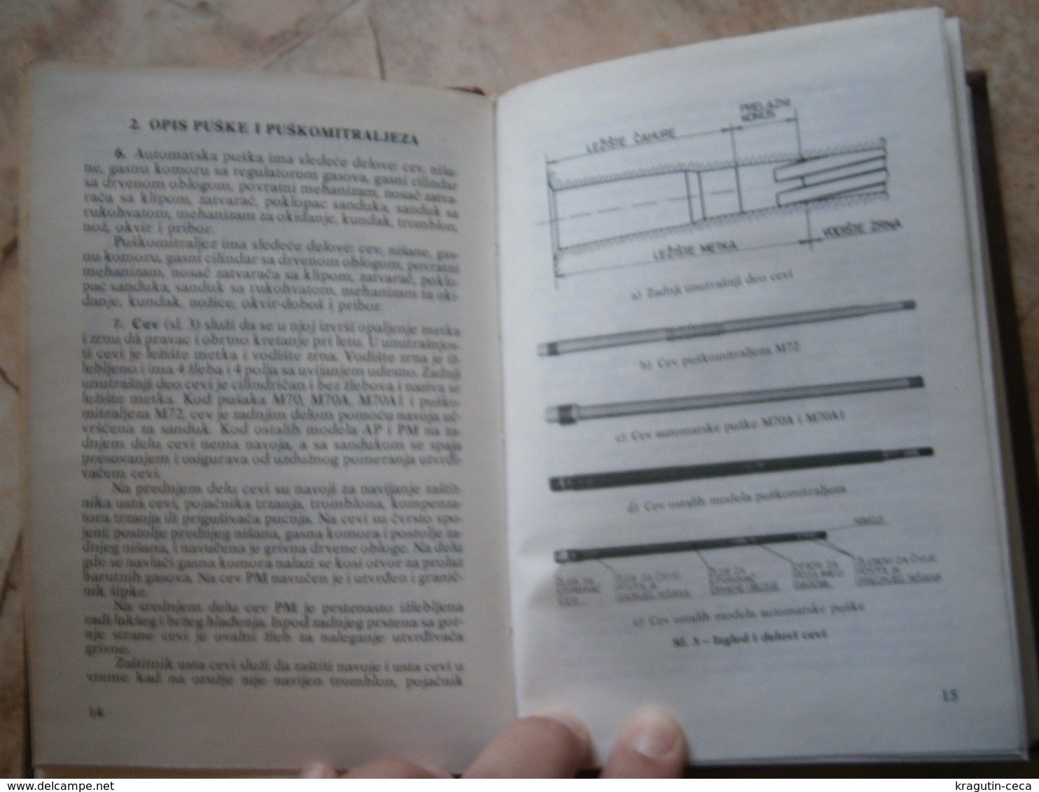 1983 RIFLE 7,62 mm M70 M70A M72 SUB-MACHINE GUN Yugoslavia army manual book Maschinengewehr Jugoslawische Armee Handbuch