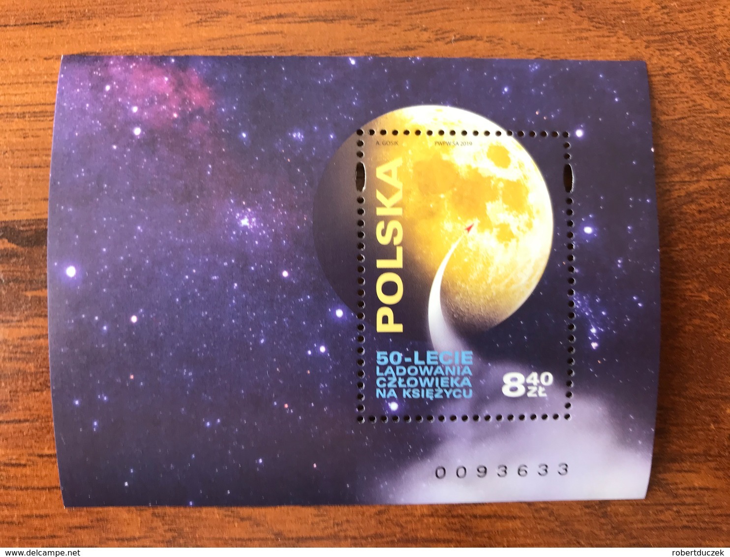 Poland 2019 Mi BL 291 50th Anniversary Of First Moon Landing.Space  Ss - Unused Stamps