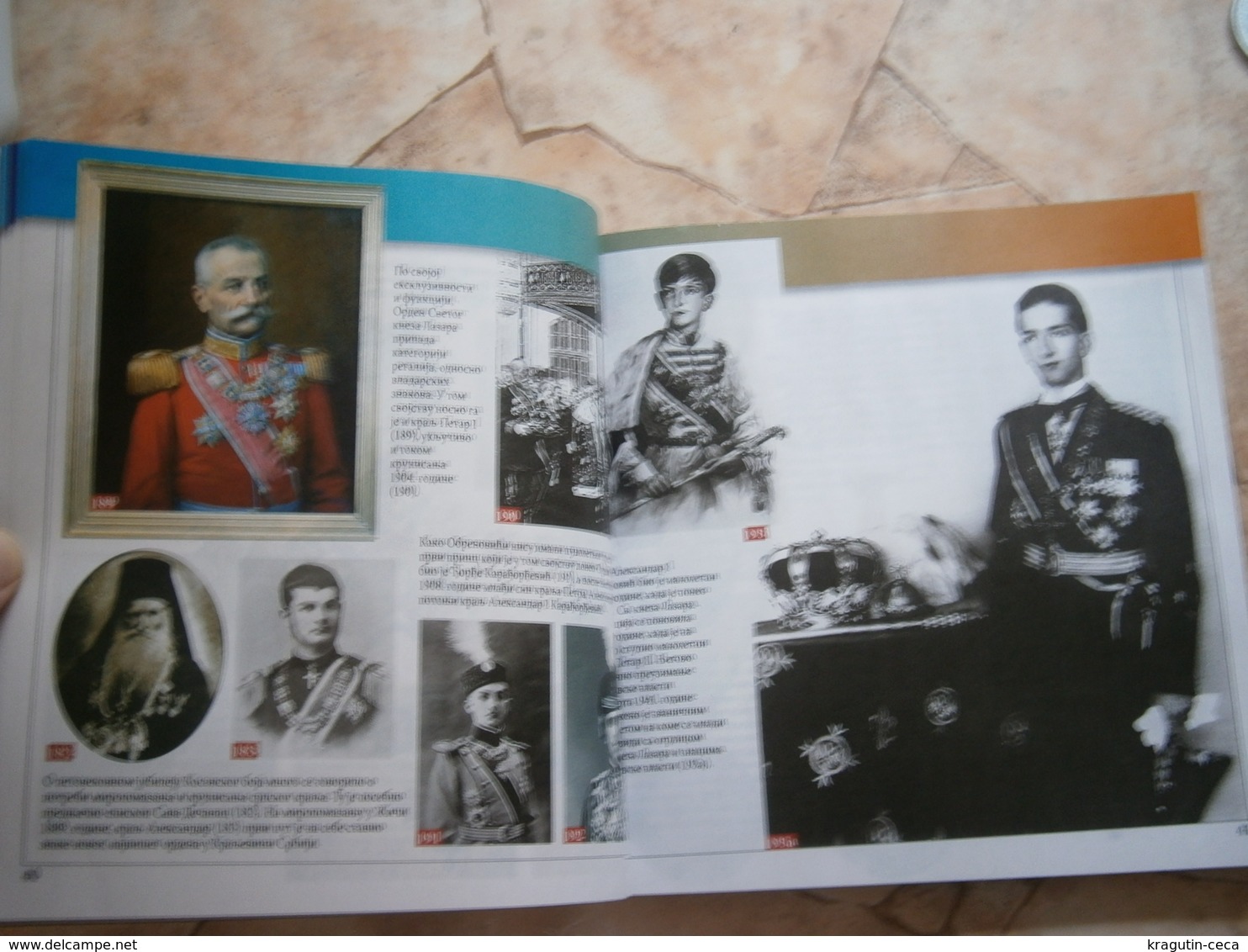 SERBIA ARMY MILITARY ROYAL DECORATIONS MEDAL ORDER BOOK DEKORATIONEN MEDAILLE BUCH RED CROSS Obilic Sv Sava White Eagle