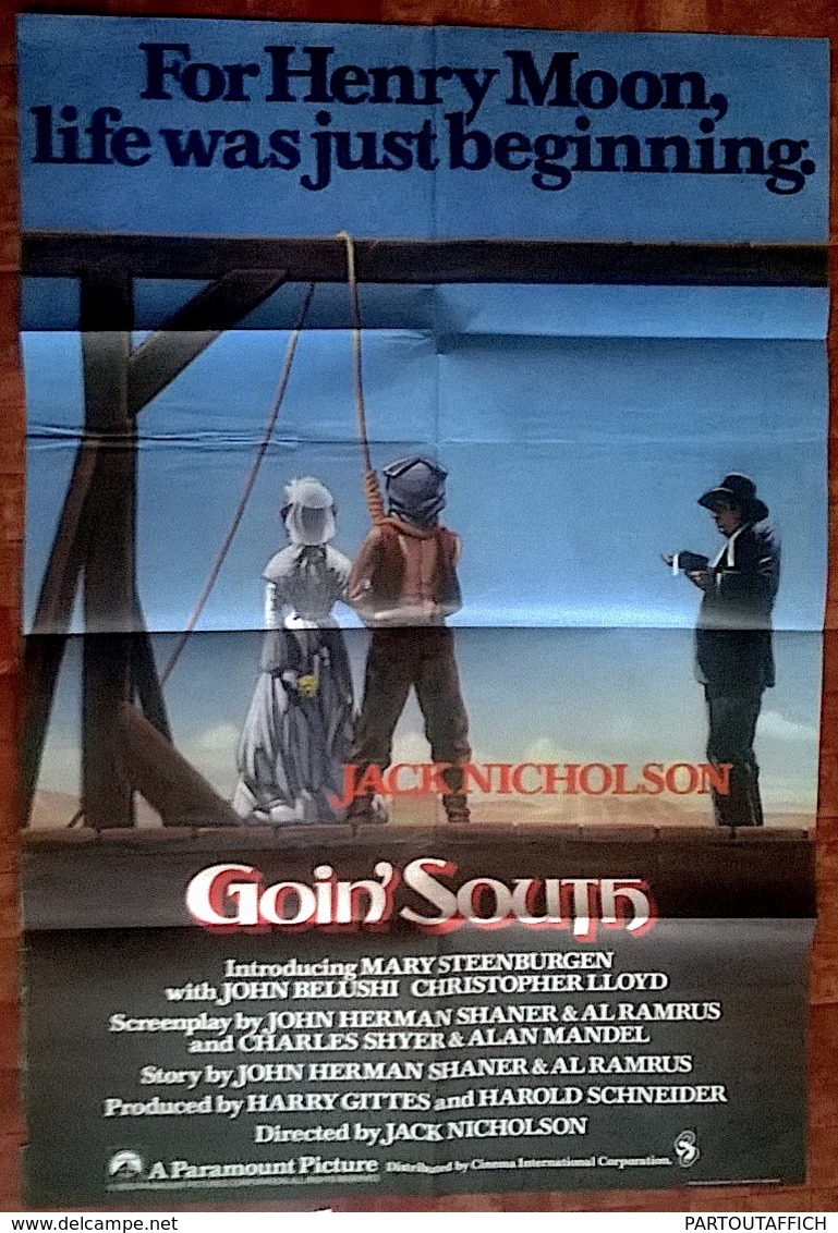 AFF CINE ORIG ANGLAISE EN ROUTE VERS LE SUD GOIN' SOUTH Orig British Poster/1978/Jack Nicholson 120X80 - Plakate & Poster