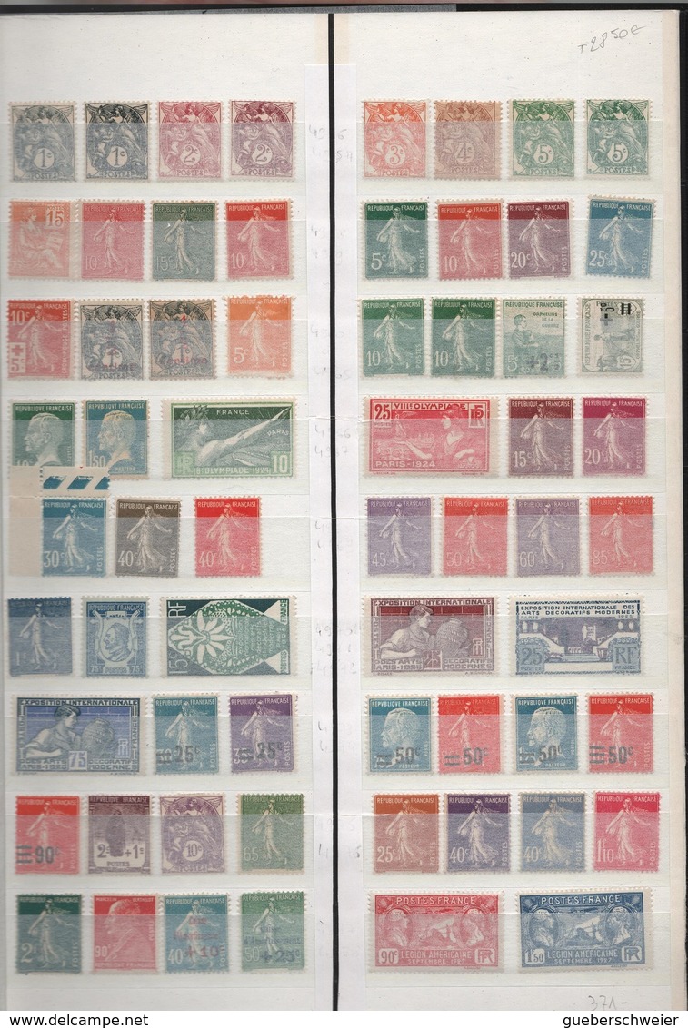 FRANCE Belle Collection Entre 1900 Et 1982 Neufs Majorité** Côte + De 2850 € Départ à 3,5% - Collections