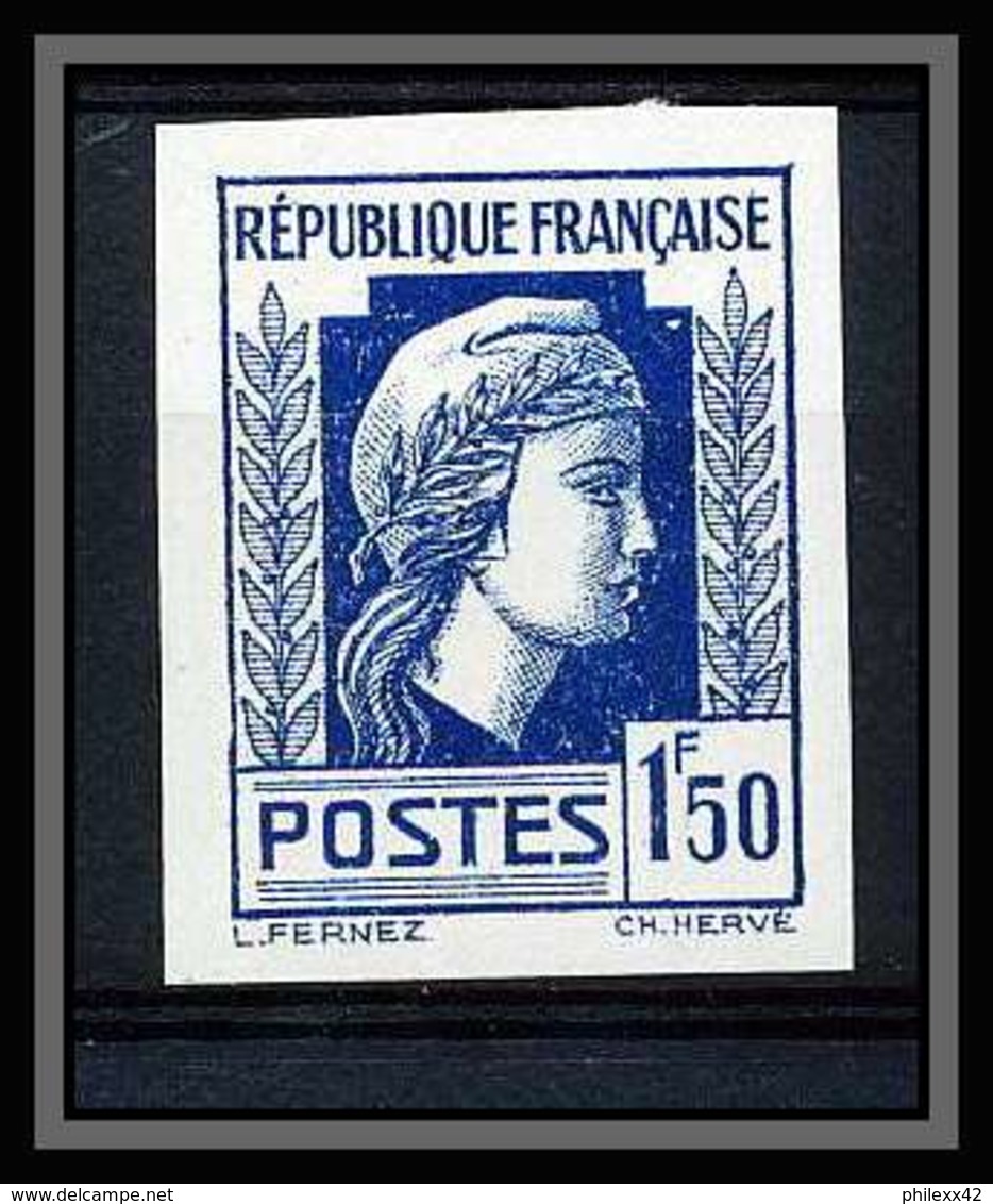 France N°639 Marianne Série D'Alger Non Dentelé ** MNH (Imperforate) - Non Classés