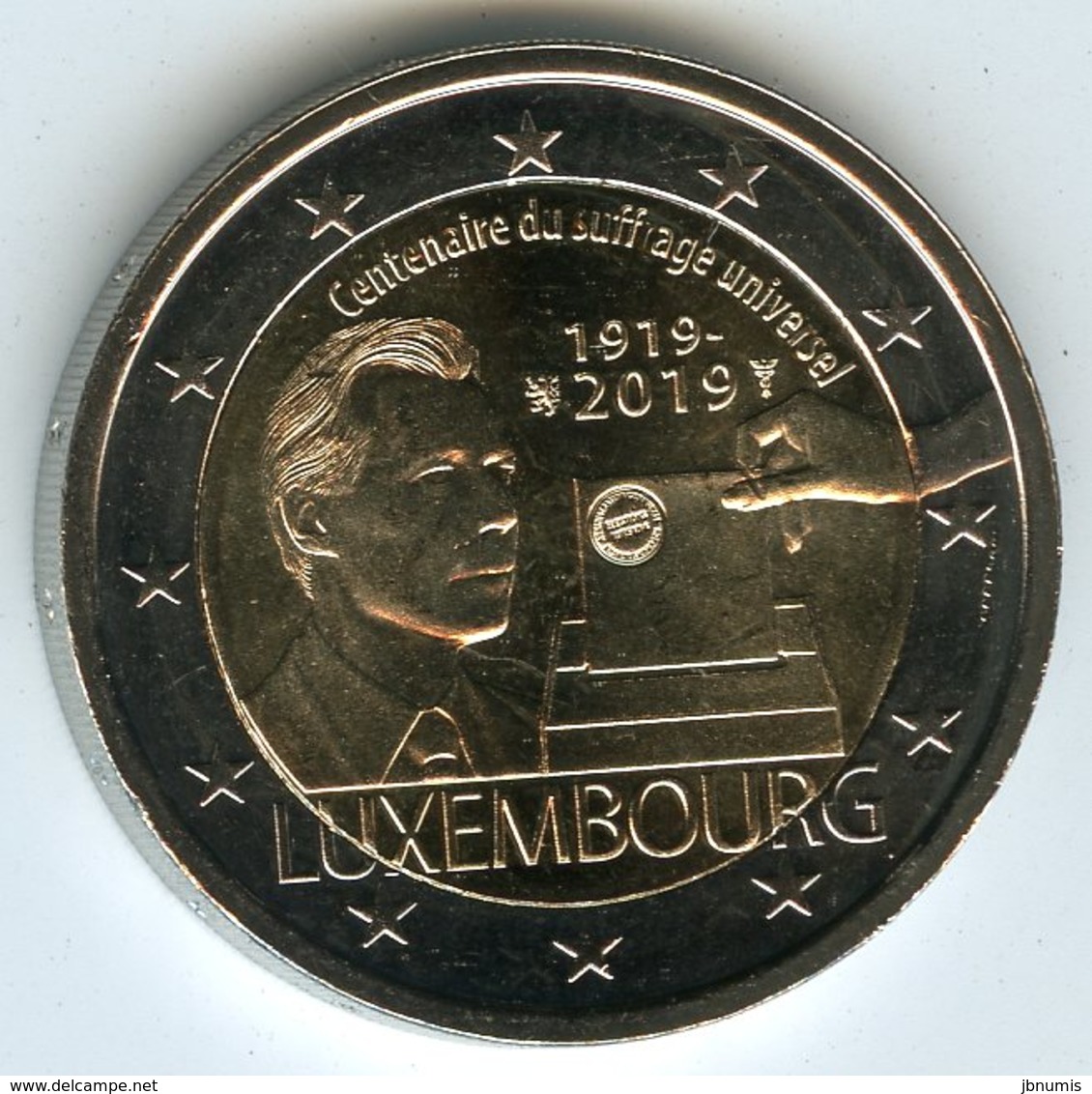 Luxembourg 2 Euro 2019 100 Ans Du Suffrage Universel Droit De Vote UNC - Luxembourg