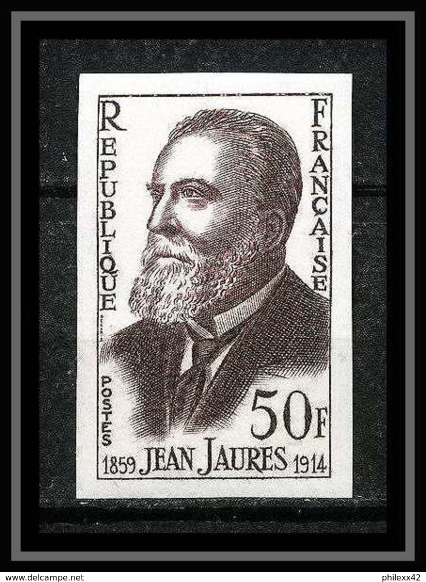 France N°1217 Jean Jaures 1959 Non Dentelé ** MNH (Imperforate) - Non Classés