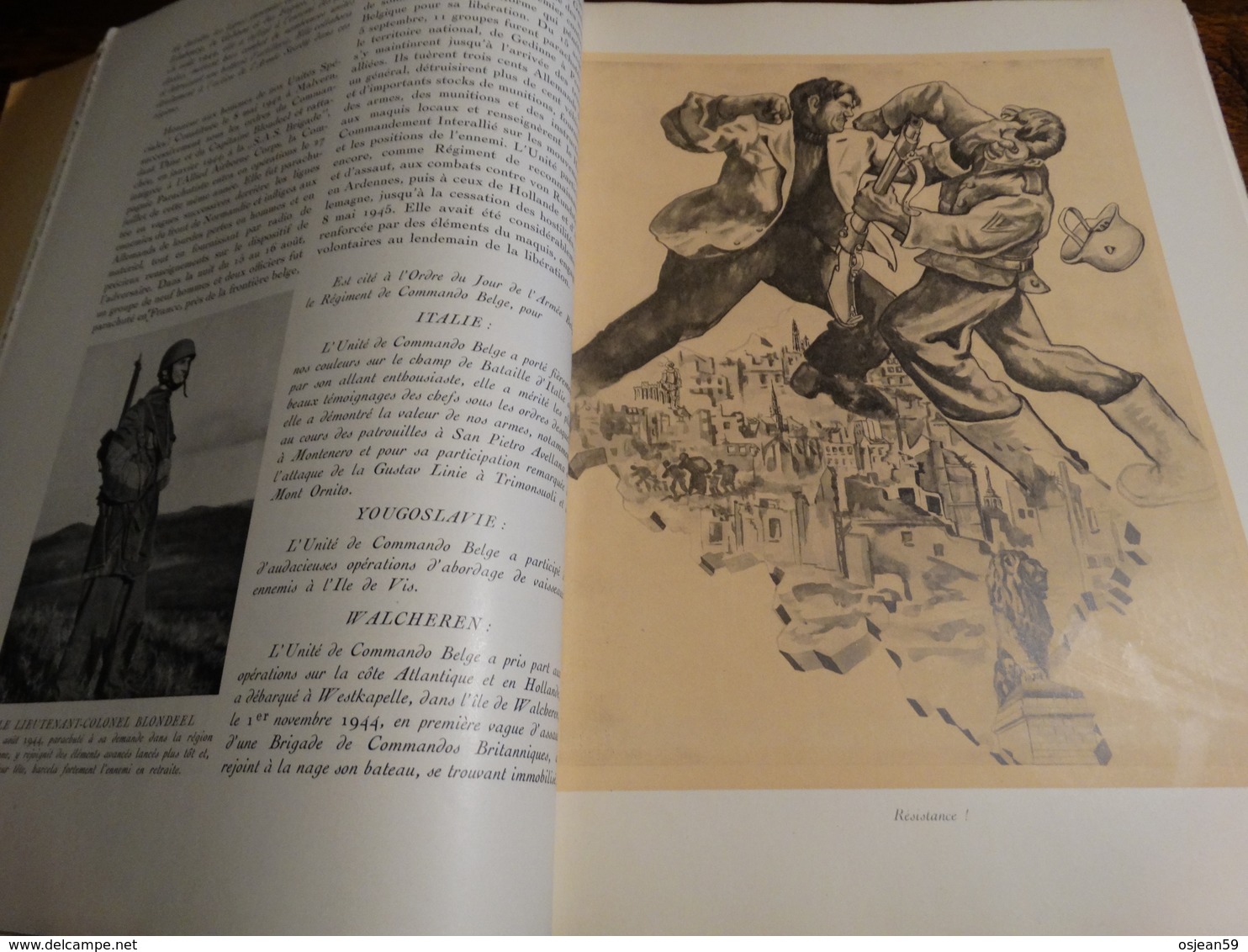 Livre D'or De La Résistance Belge.430 Pages.Nombreuses Photos.Bon état Général. - Français