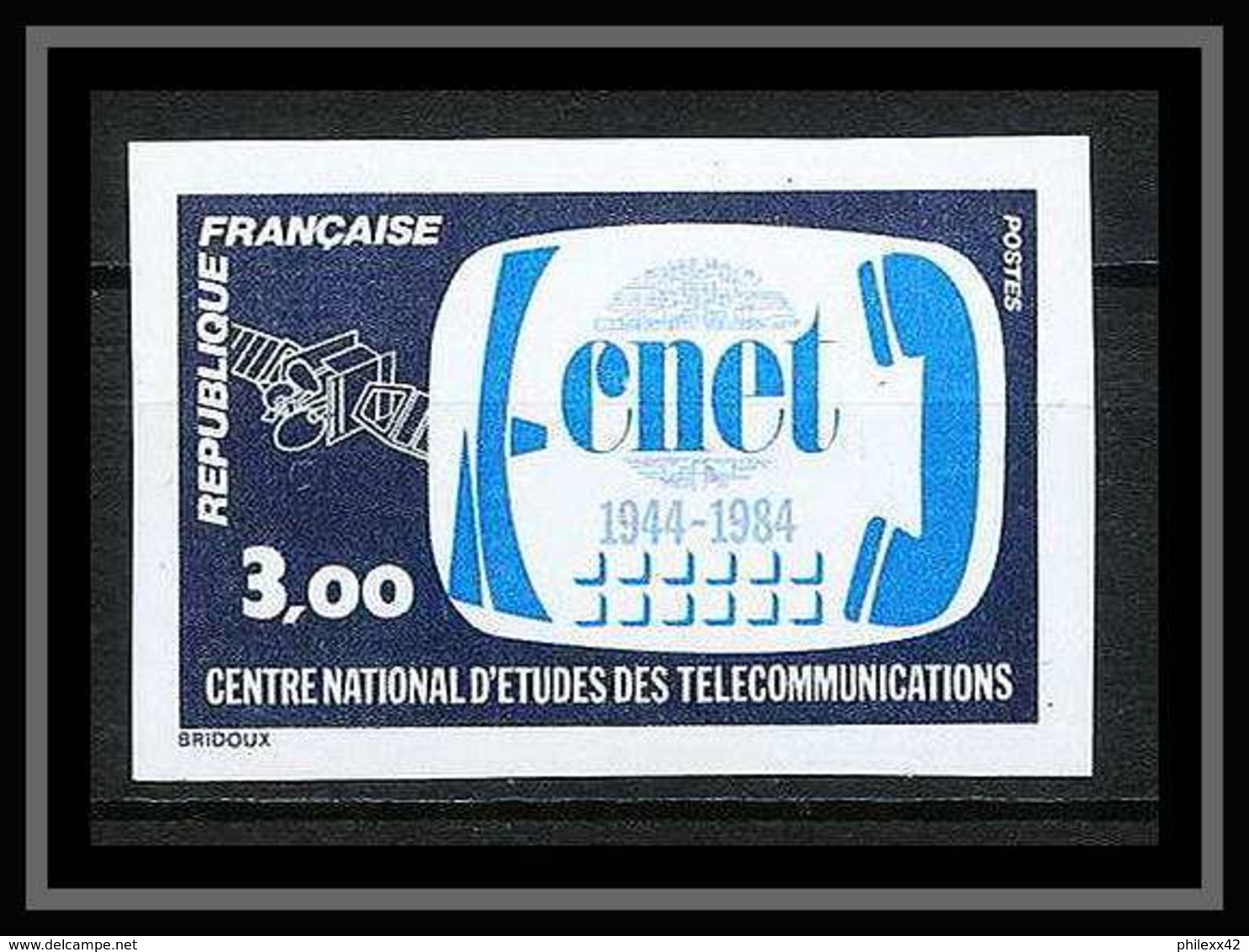 France N°2317 Centre National D'études Des Télécommunications Espace (space) Telecom Non Dentelé ** MNH (Imperforate) - Telecom