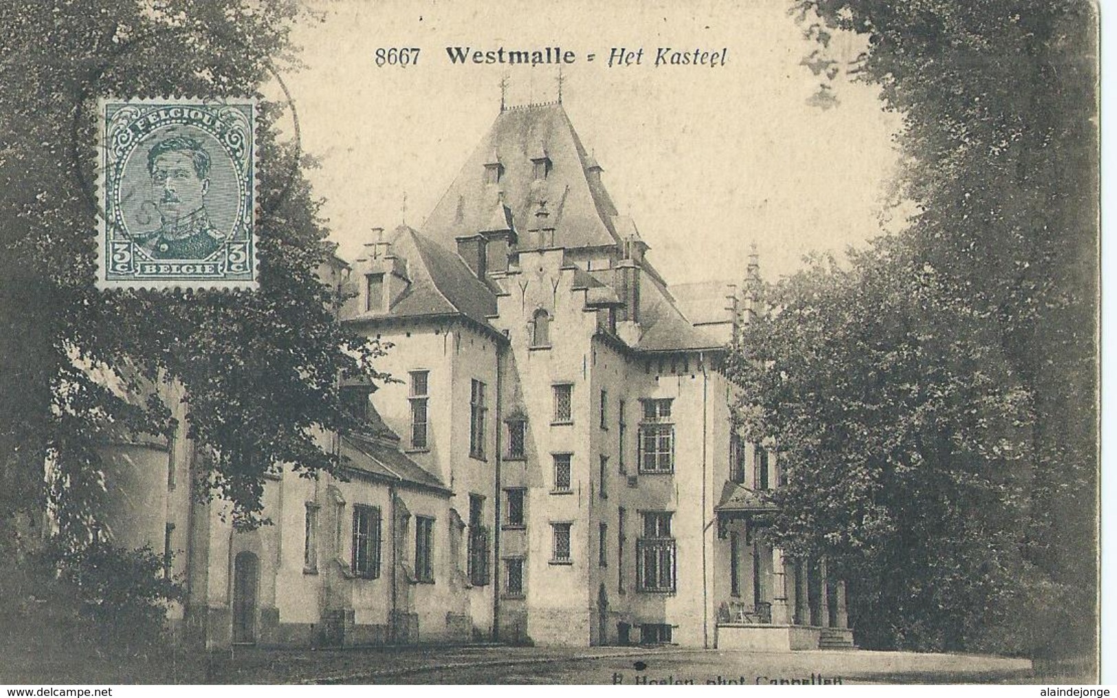 Westmalle - Het Kasteel - F. Hoelen, Phot. Cappellen No 8667 - 1922 - Malle