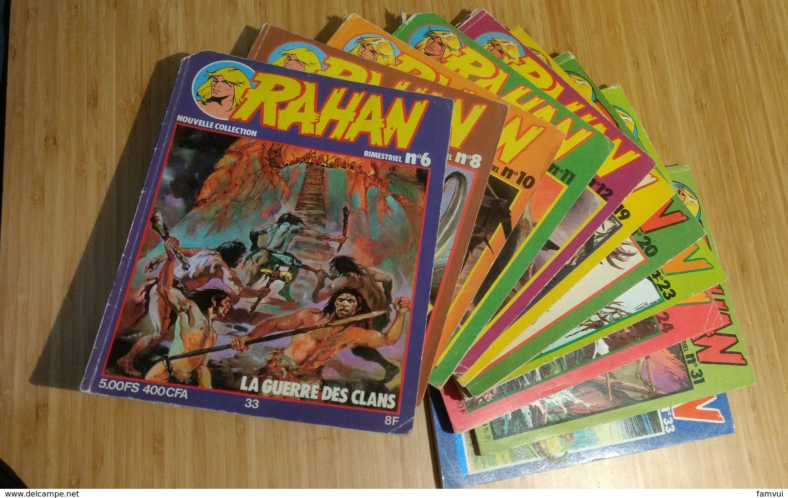 Rahan Lot De 11 Magazines :bimestriel N°6, 8, 10, 11, 12, 19, 20, 23, 24, 31, 33 - Pif - Autres