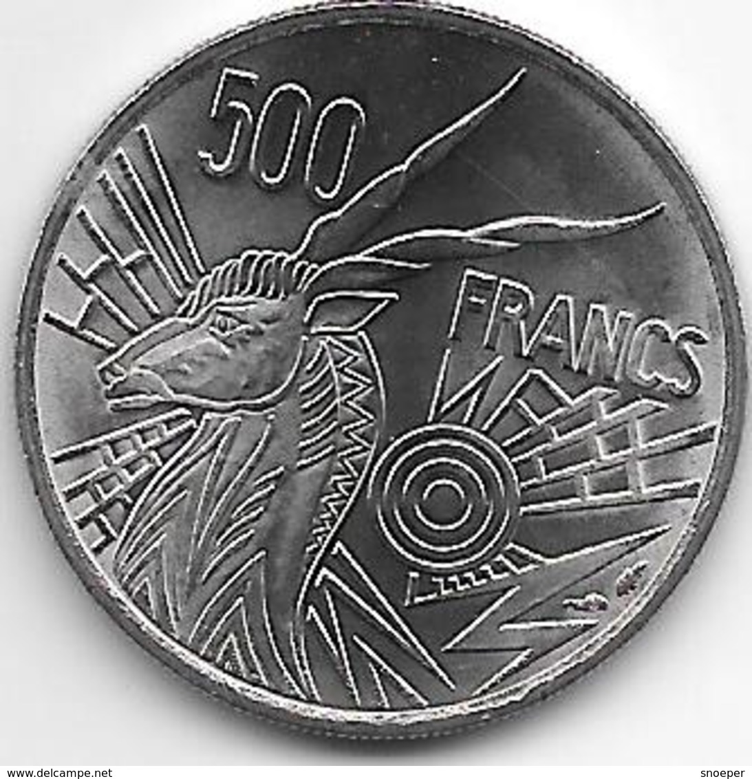 *central African States 500 Francs 1976 A  Km 12   Bu - Central African Republic