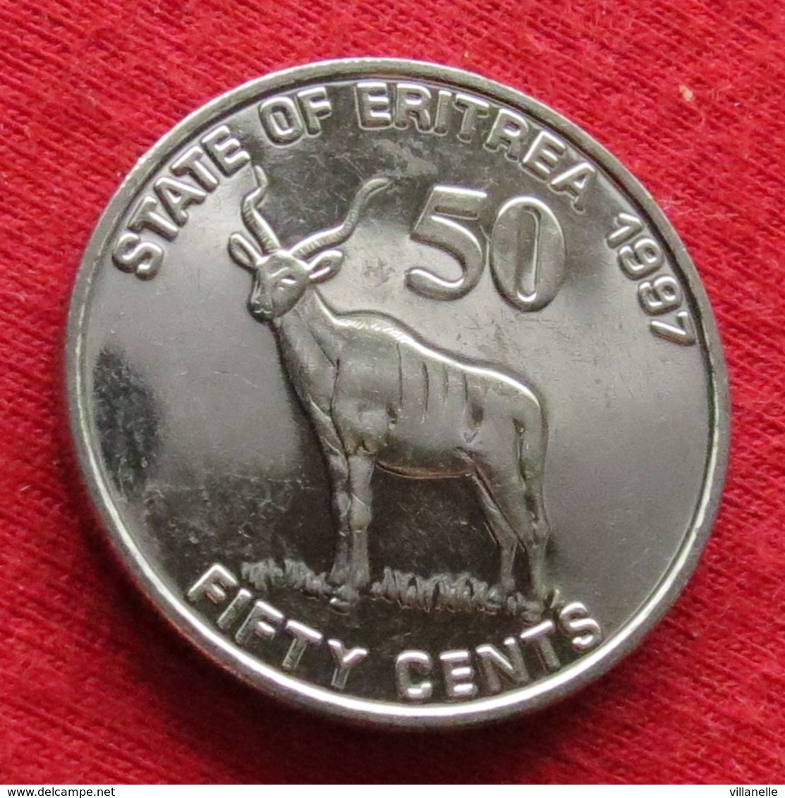 Eritrea 50 Cents 1997 Antelope  Eritreia UNCºº - Eritrea