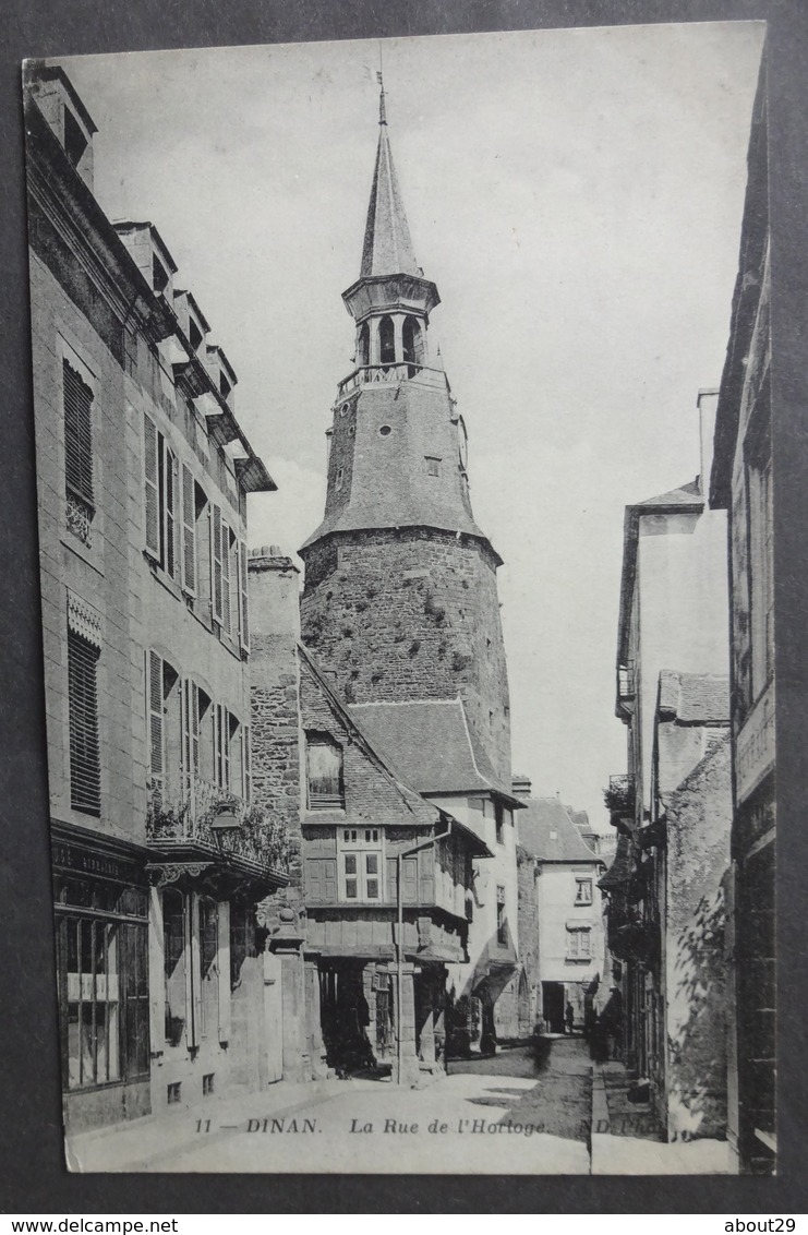 CPA 22 DINAN - LOT 6 Cartes - La Rue Et La Tour De L'Horloge - Réf. L 154 - Dinan