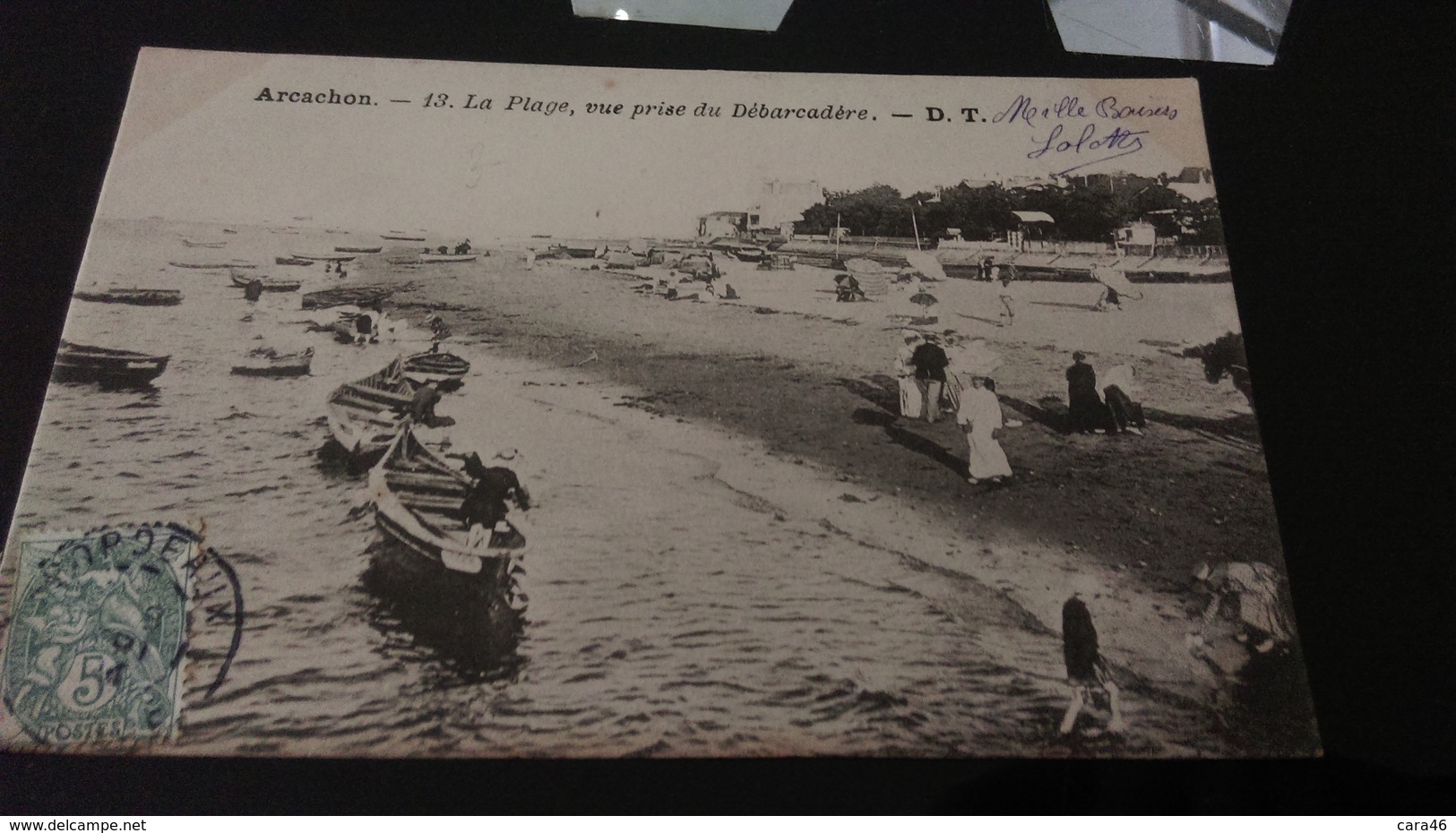 CPA -  ARCACHON -  13. La Plage, Vue Prise Du Débarcadère - Arcachon