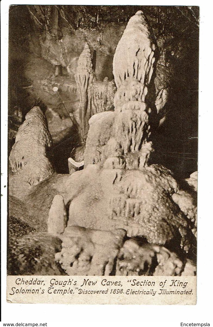CPA-Carte Postale-Royaume Uni-Cheddar- Gough's Caves Section Of Solomon' Temple -1912 VM10284 - Cheddar