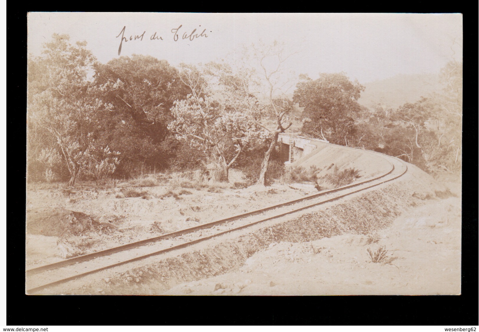 Guinee Francaise Chemin De Fer Ca 1910 Old Real Photo - Guinée