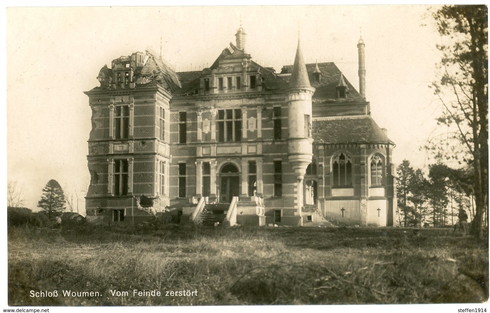 Woumen Flandern Diksmuide /allemande Carte Photo -1914-1918 WWI - Guerre 1914-18