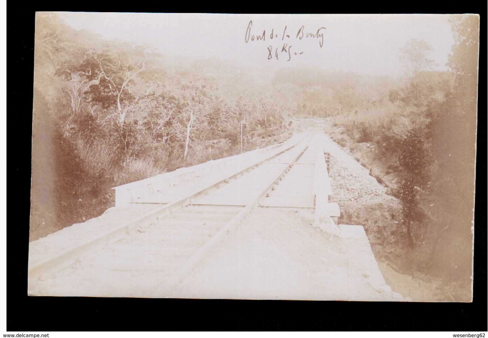 Guinee Francaise Chemin De Fer  Ca 1910 Old Real Photo - Guinée