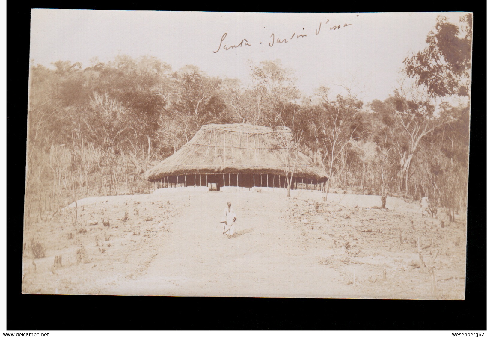 Guinee Francaise Santa- Jardin Ca 1910 Old Real Photo - Guinée