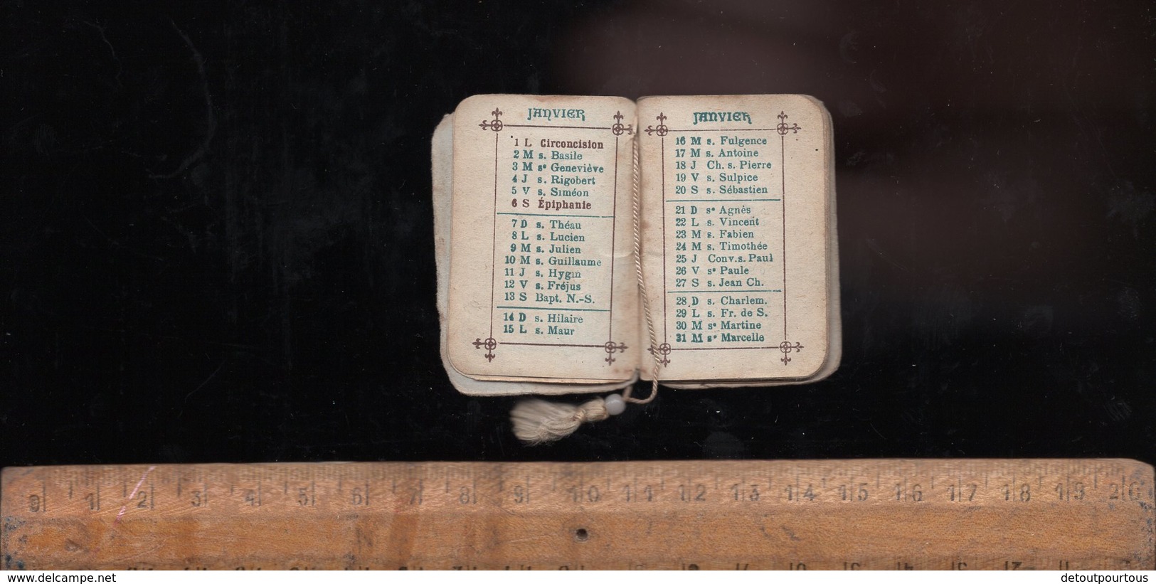 Mini Calendrier 3,5x6,5 Année 1900 Maison GAGE J Giroix Successeur Confiseur Rue De Presbourg PARIS - Tamaño Pequeño : ...-1900