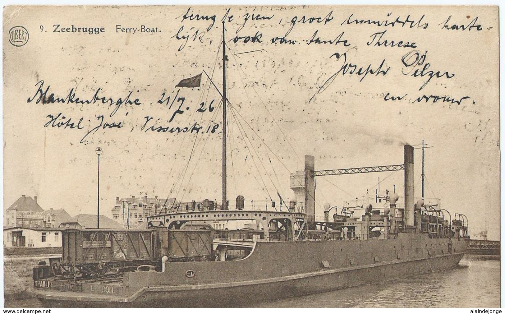 Zeebrugge - Ferry-Boat - Albert No 9 - 1926 - Zeebrugge