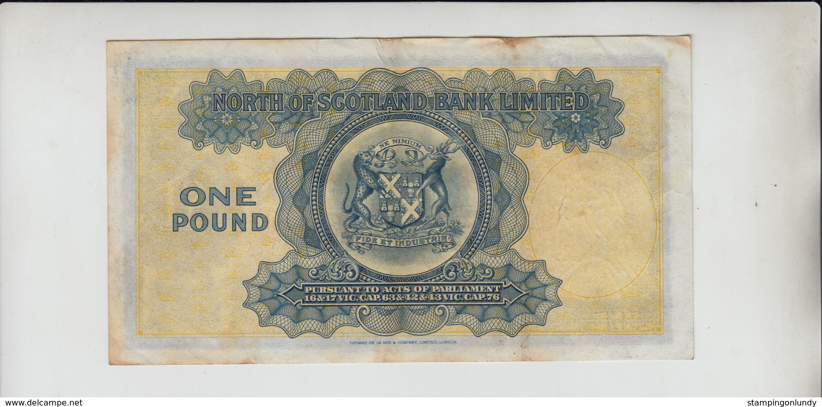 AB167 North Of Scotland Bank Ltd £1 Note 1 July 1940 #C540732 FREE UK P+P - 1 Pound