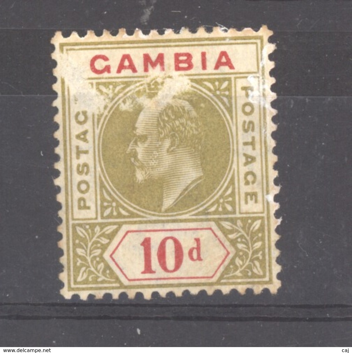 Gambie  :  Yv  49  *   Filigrane CA Multiple - Gambia (...-1964)