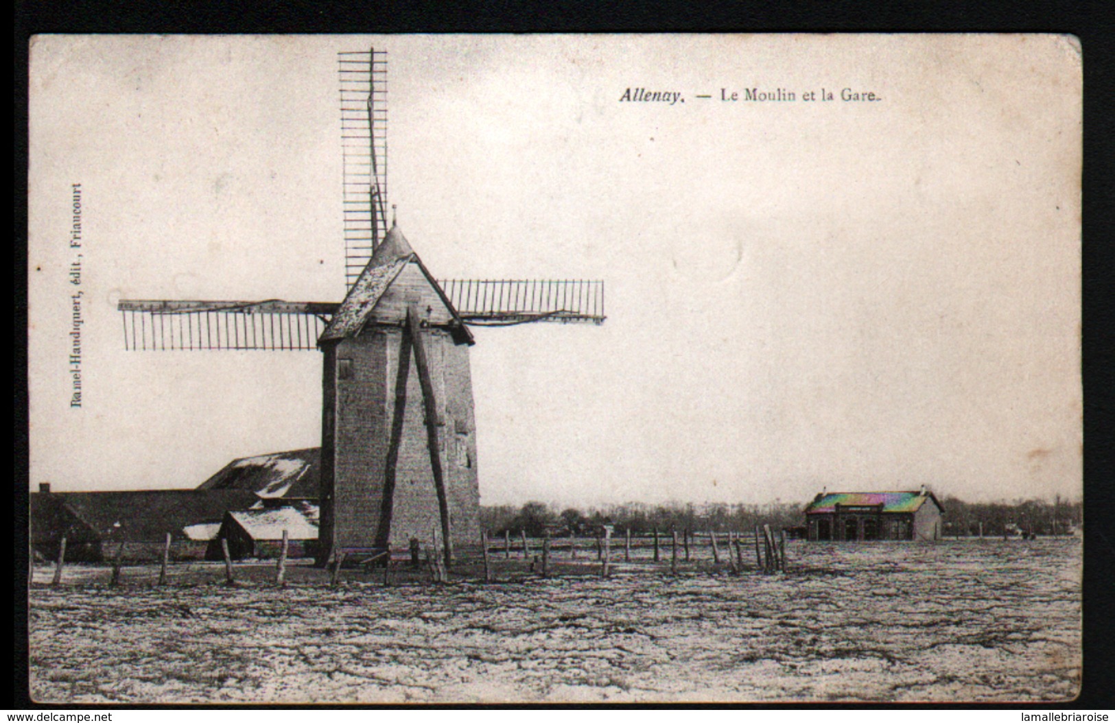 80, Allenay, Le Moulin Et La Gare - Autres & Non Classés