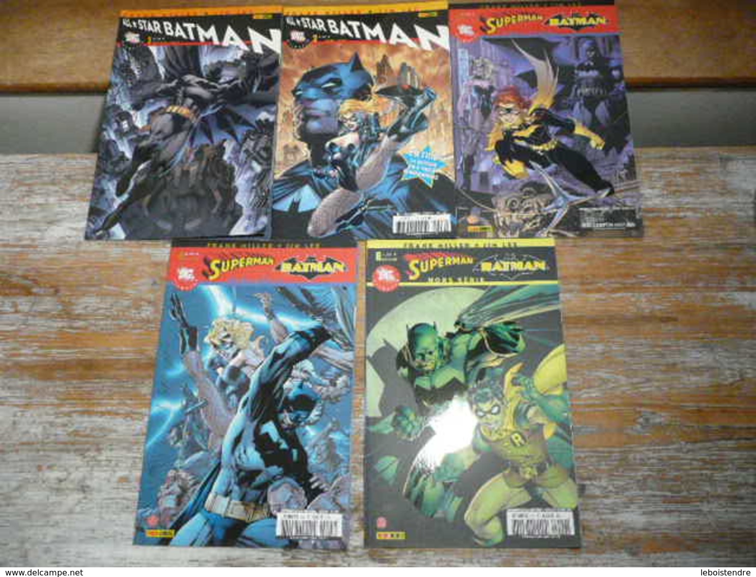 ALL STAR BATMAN N 1 2 2006 + SUPERMAN ET BATMAN HORS SERIE N 3 4 6 2008 = JEUNE PRODIGE 1 2 3 4 5 FRANK MILLER JIM LEE - Batman