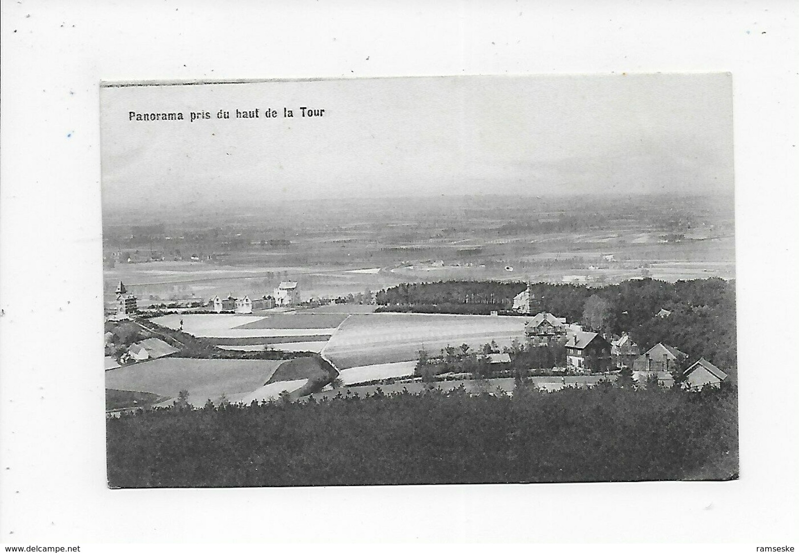 ORROIR MONT DE L' ENCLUS PANORAMA PRIS DU HAUT DE LA TOUR 1909 - Kluisbergen