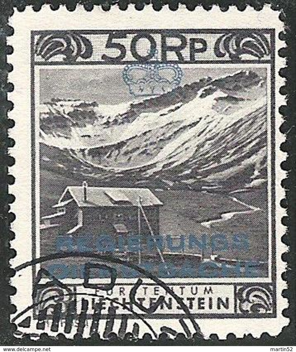 Liechtenstein 1932: DIENSTSACHE Zu+Mi 6 C  Zähnung Dentelure Perforation 11 1/2 X 10 1/2 Mit O VADUZ (Zu CHF 20.00 -50%) - Dienstmarken