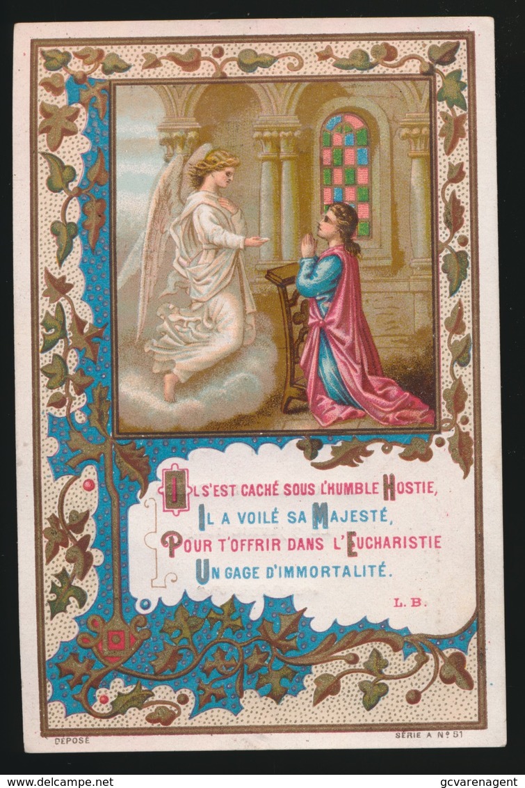 SOUVENIR D/M PREMIERE COMMUNION ET DE MA CONFIRMATION GENT 1884 COLLEGE Ste BARBE - G.KICKX - Images Religieuses