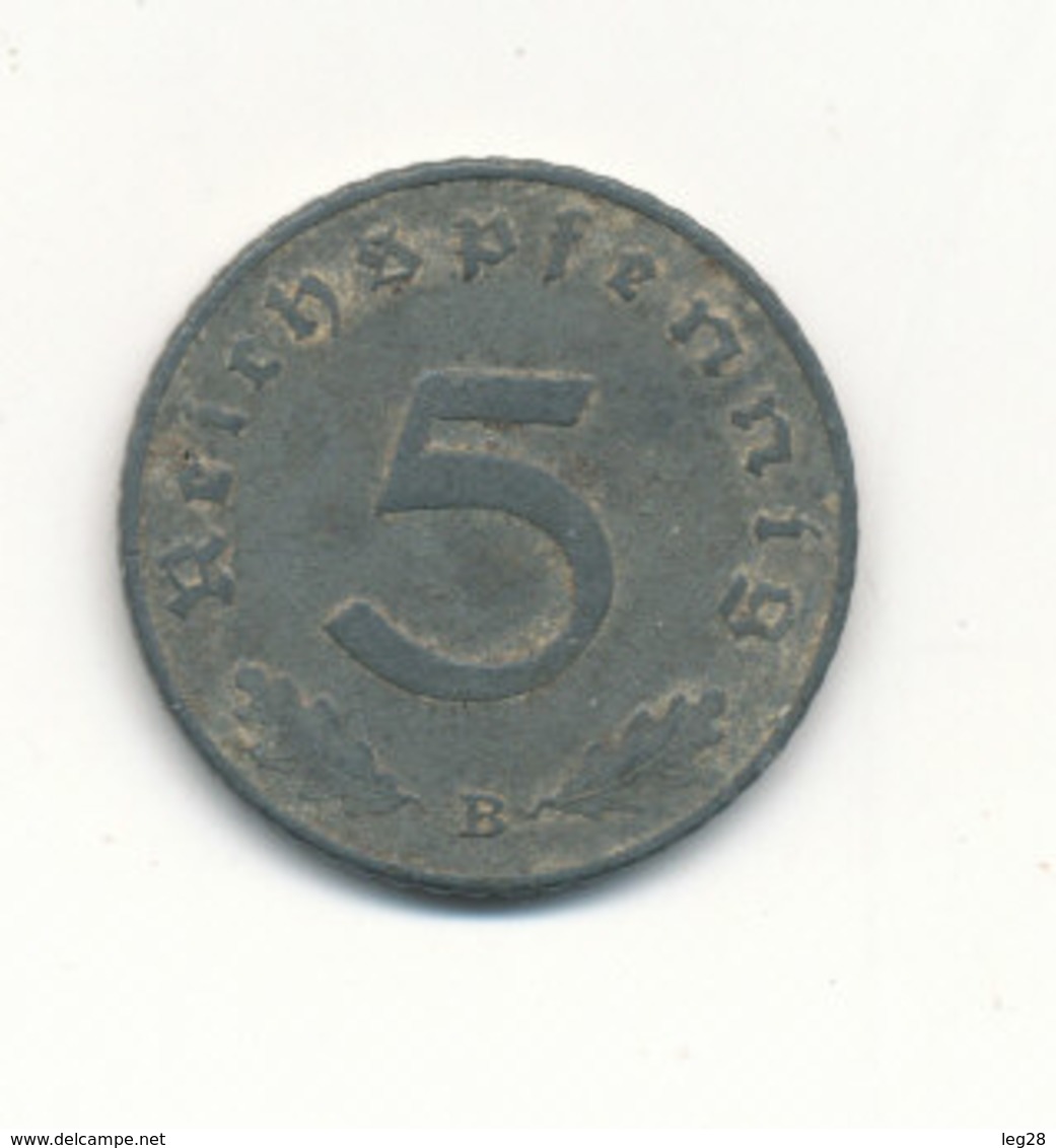 5 REICHSPFENNIG  B 1941 - 5 Reichspfennig