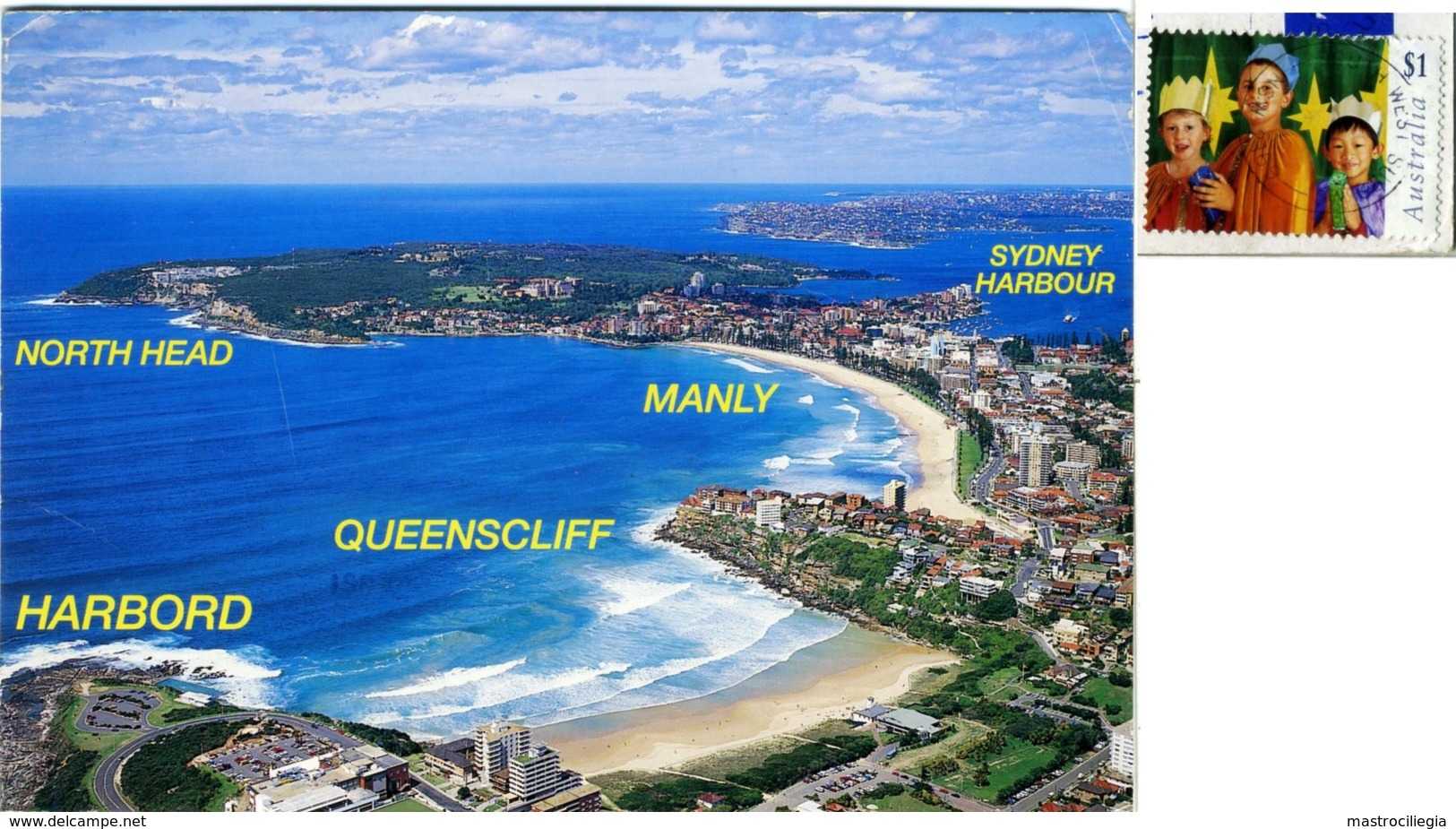 AUSTRALIA  SYDNEY  Aerial View Of Harbord  Manly  North Head  Nice Stamp - Sydney