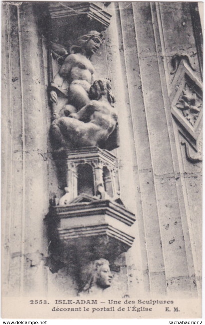 95. ISLE-ADAM. Une Des Sculptures Décorant Le Portail De L'Eglise. 2553 - L'Isle Adam